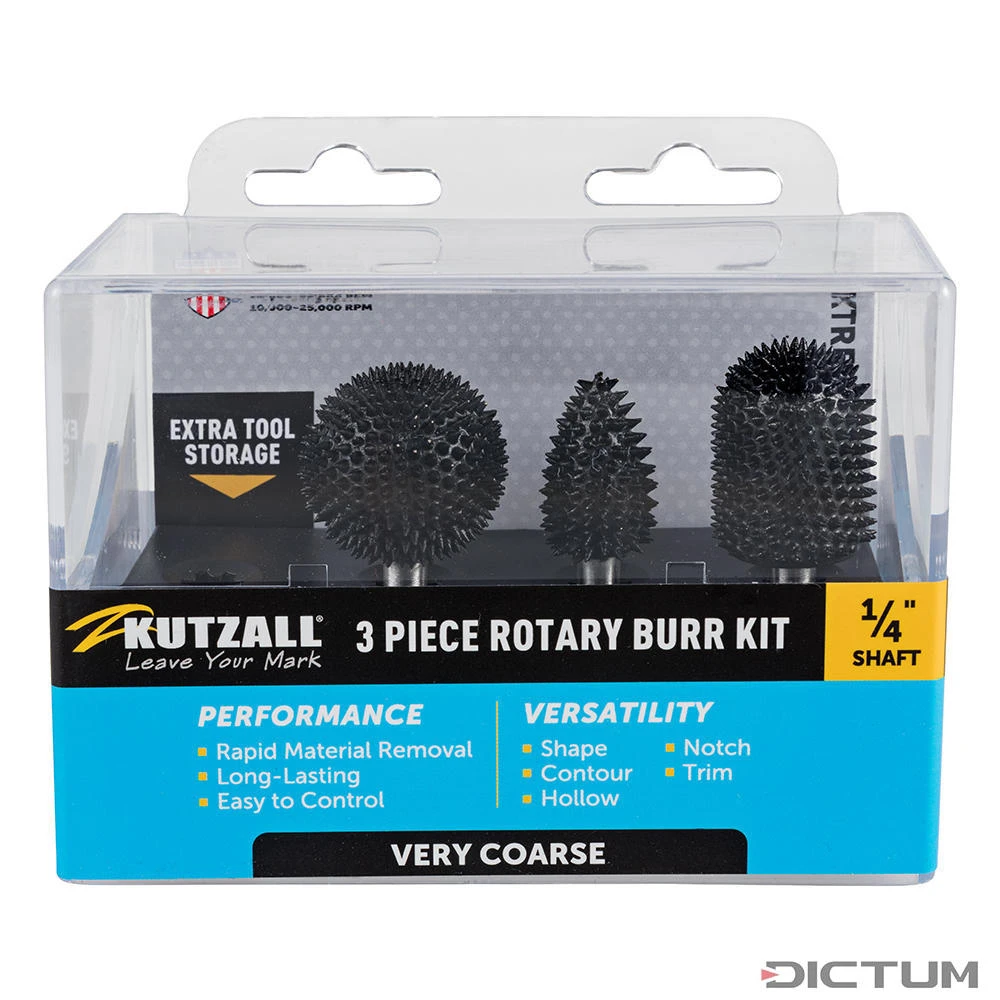 Jeu De Fraises à Râper Kutzall, Extreme, Extra Gros Grain, Ø Tige 6,35 Mm – Image 2