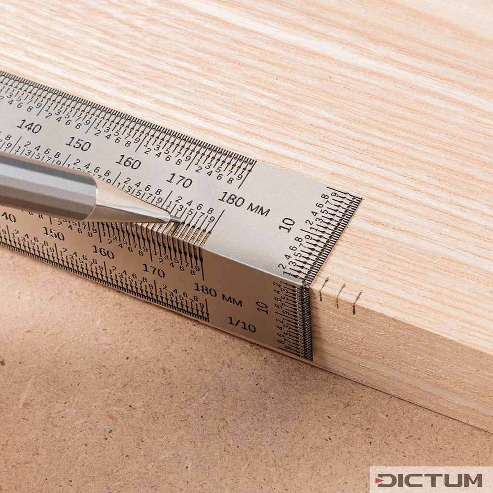 Règle à Tracer De Précision Coudée Hattori, 180 Mm – Image 2