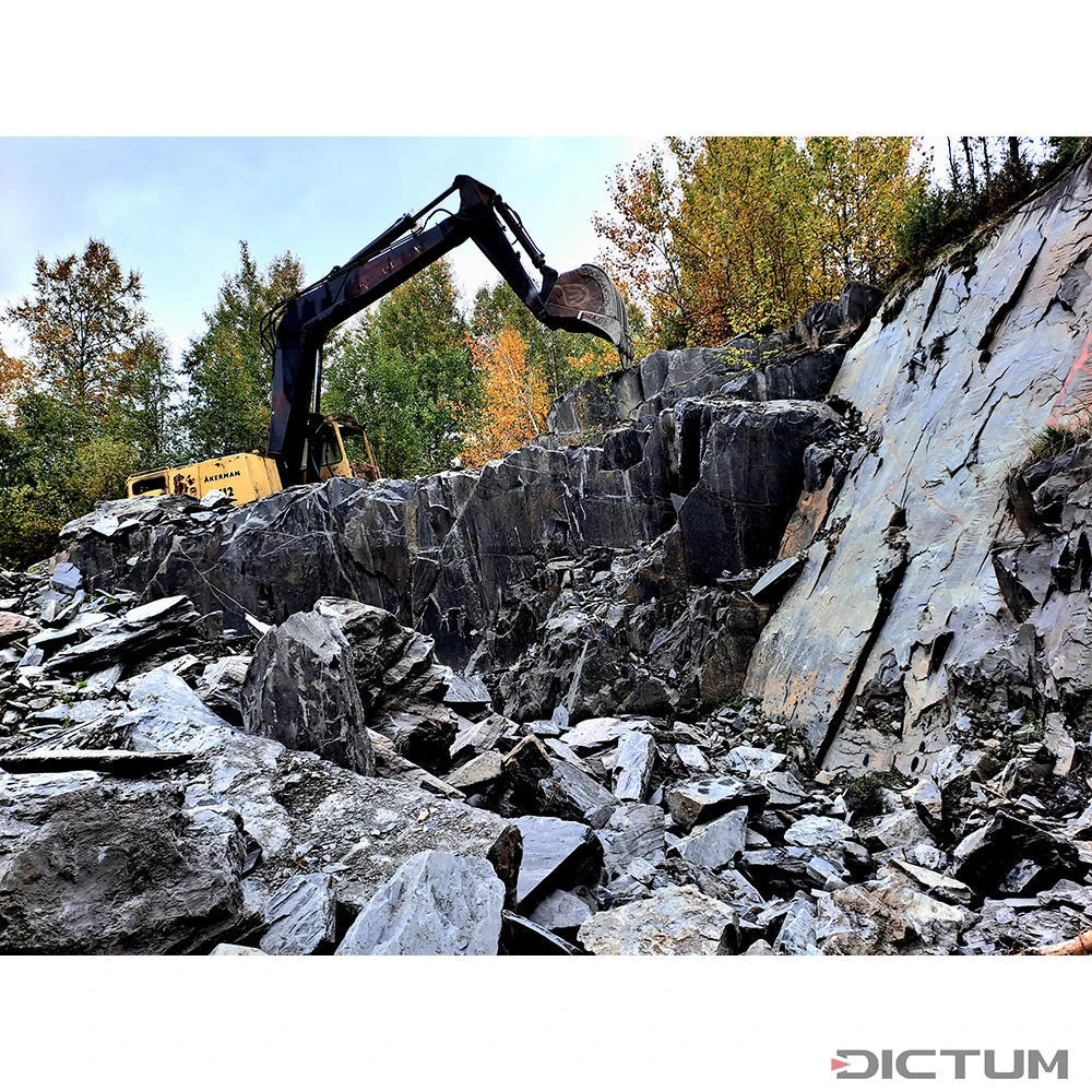 Pierre à Aiguiser Naturelle Pour Haches, Incl. étui En Cuir – Image 4