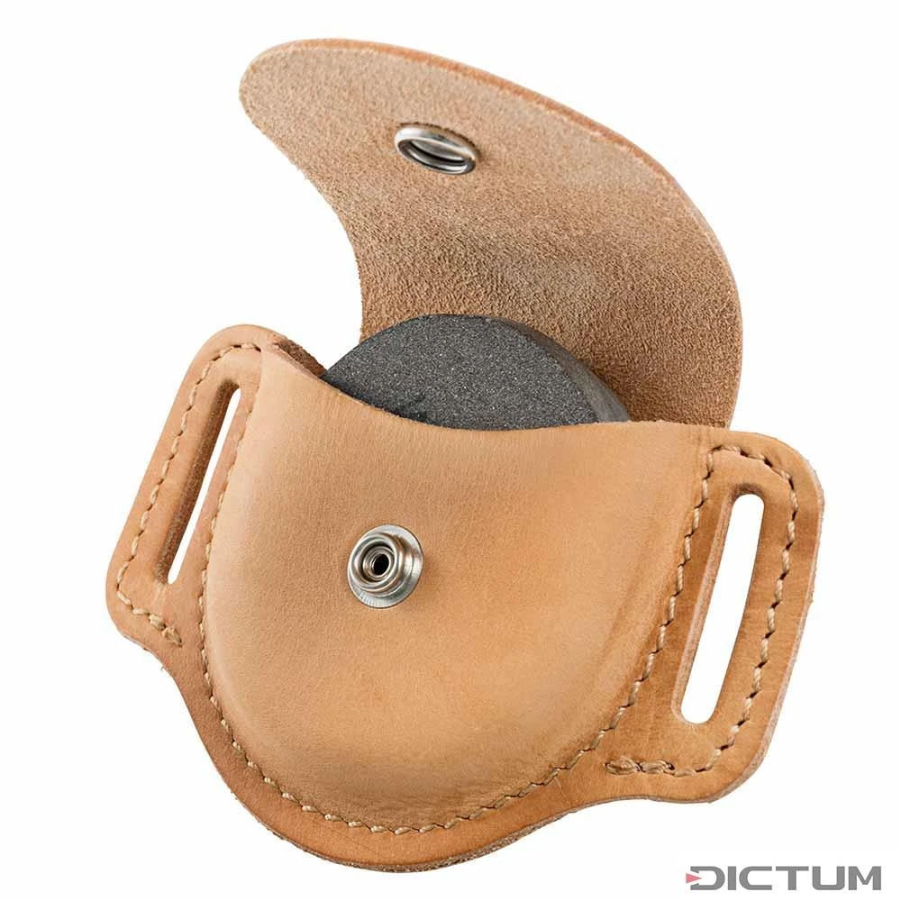 Pierre à Aiguiser Naturelle Pour Haches, Incl. étui En Cuir – Image 2